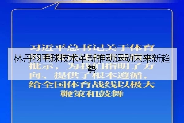 林丹羽毛球技术革新推动运动未来新趋势